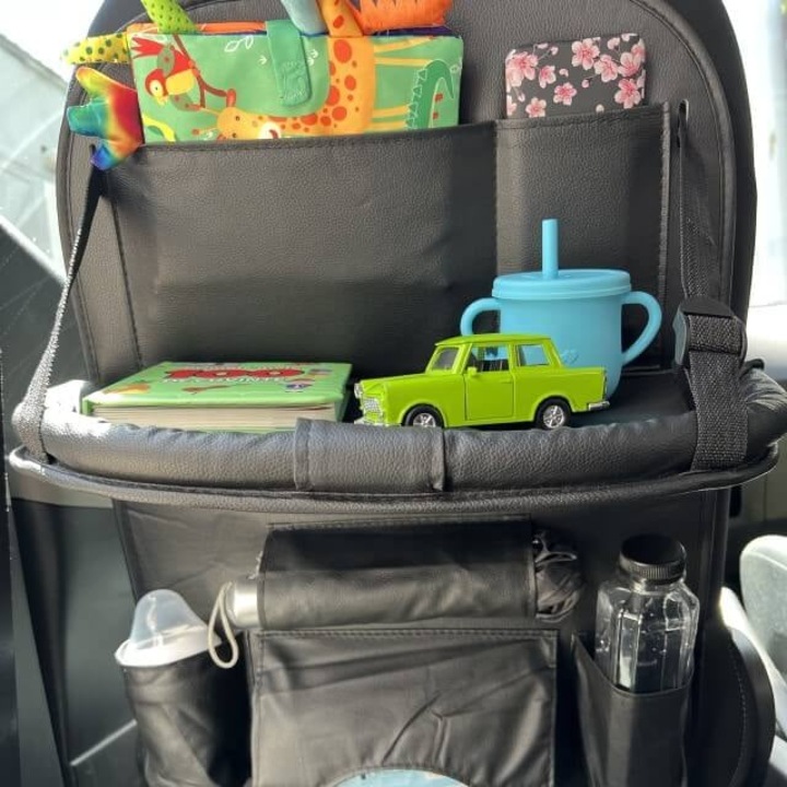 Органайзер за детско столче за кола, водоустойчив, Empria, 63x44,5 см, черен