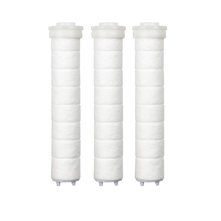 Filtru pentru cap dus HydroJet Osmotica - set 3 buc., din bumbac PP, multistrat, care elimina nematodele, filtreaza sedimentele, impuritatile si indeparteaza rugina