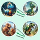 3D играчка пъзел, oein, тема динозаври, 360 ротация, преносима, пластмаса