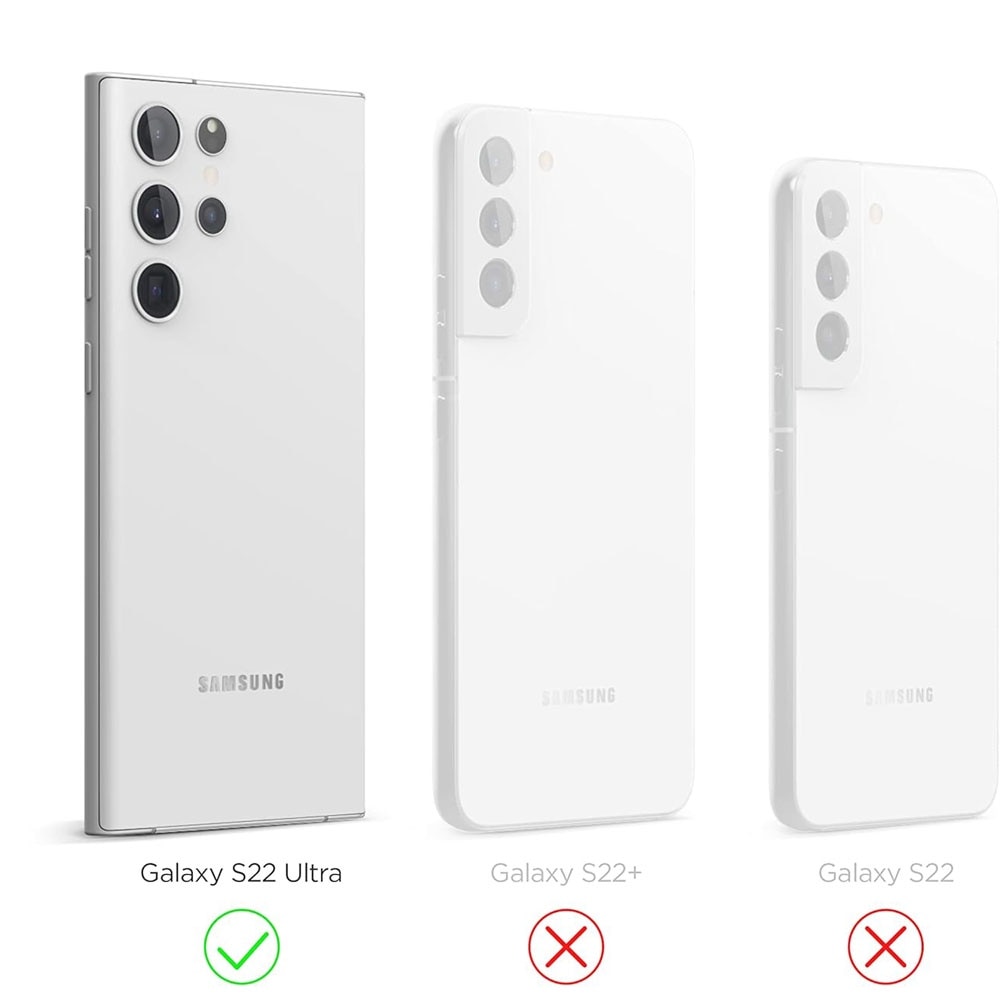 Husa de protectie pentru Samsung Galaxy S22 Ultra, Silicon, Alb