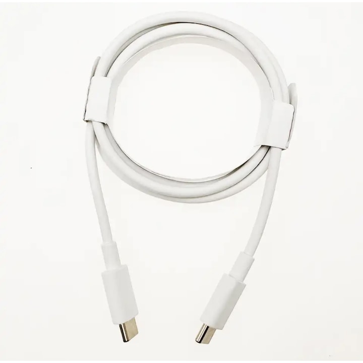 Кабел за зареждане за Google Pixel 8Pro, дължина 1 м, USB-C към USB-C, функция за бързо зареждане 30W, бял