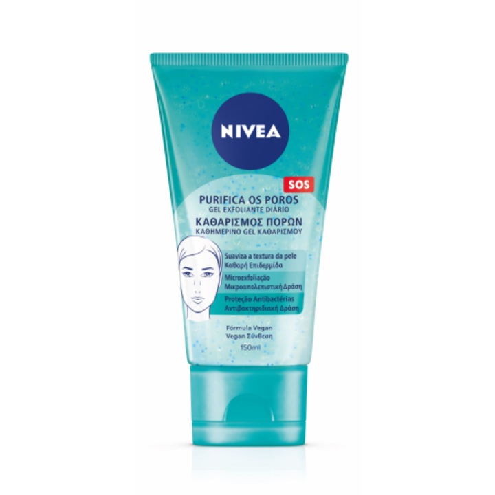 Gel de curatare pentru purificarea porilor, Nivea, Daily Pore Cleansing, 150ml