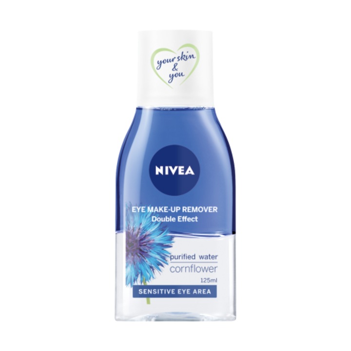 Demachiant ochi, Nivea, Extract floare de porumb, 125 ml