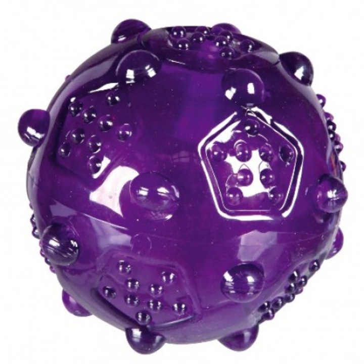 Minge pentru animale Trixie, TPR, rezistenta, cu sunete, 8cm