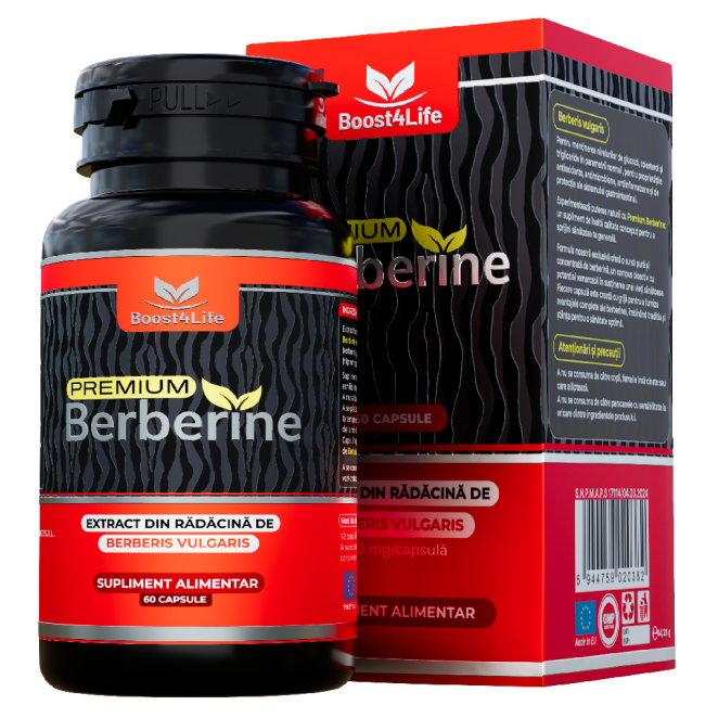 Supliment alimentar Premium Berberine, 600 mg, 60 capsule, Boost4Life