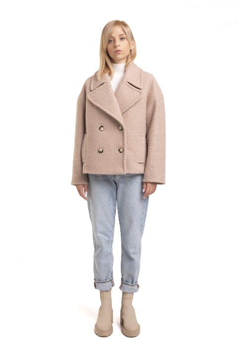 Palton scurt Copenhaga - Cappuccino