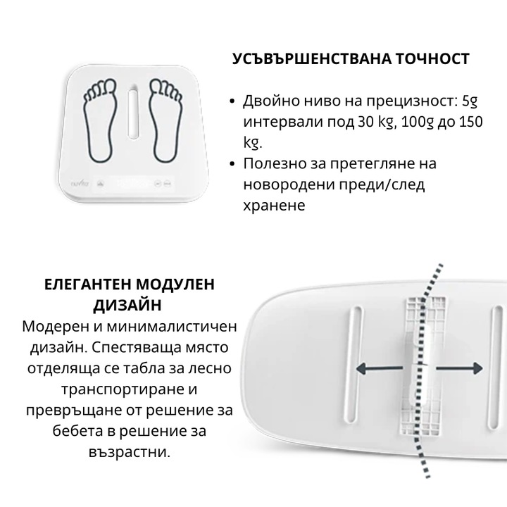 Електронна везна Nuvita PRIMIPESI Mum&Baby Connect