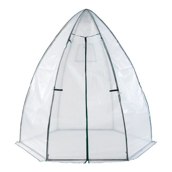 [en.casa] Fóliasátor PXHGC-0008 Hunze 200x240cm acél fehér