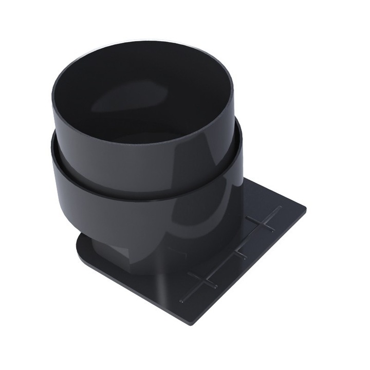 Тапа с дренаж Devorex Xdrain Drengam, 130/90, Ø100/Ø110, Черен