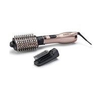 Perie cu aer cald BaByliss AS90PE Espresso Glaze Ionic, 2 capete, 1000W, negru/roz.