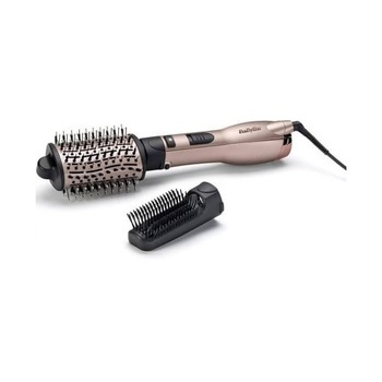 Perie cu aer cald BaByliss AS90PE Espresso Glaze Ionic, 2 capete, 1000W, negru/roz.