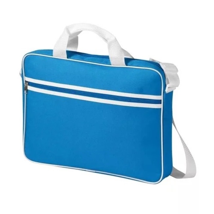 Knoxville laptop táska - 13-14"-os kék / fehér laptop táska