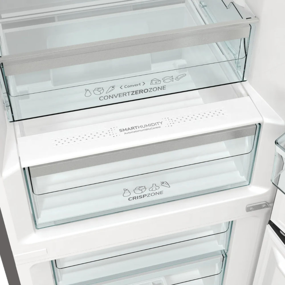 Frigider-congelator Gorenje NRC620BSXL, No Frost, 200 cm