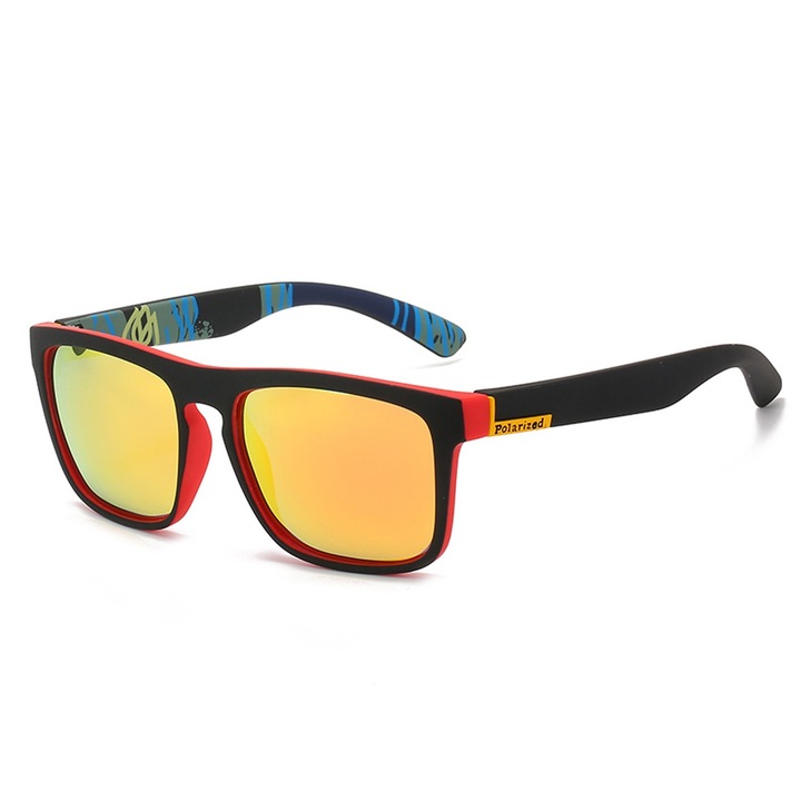 Ochelari de soare barbati QttvbTna, polarizati, sport, multicolor, 14.5x4.7x13.2cm