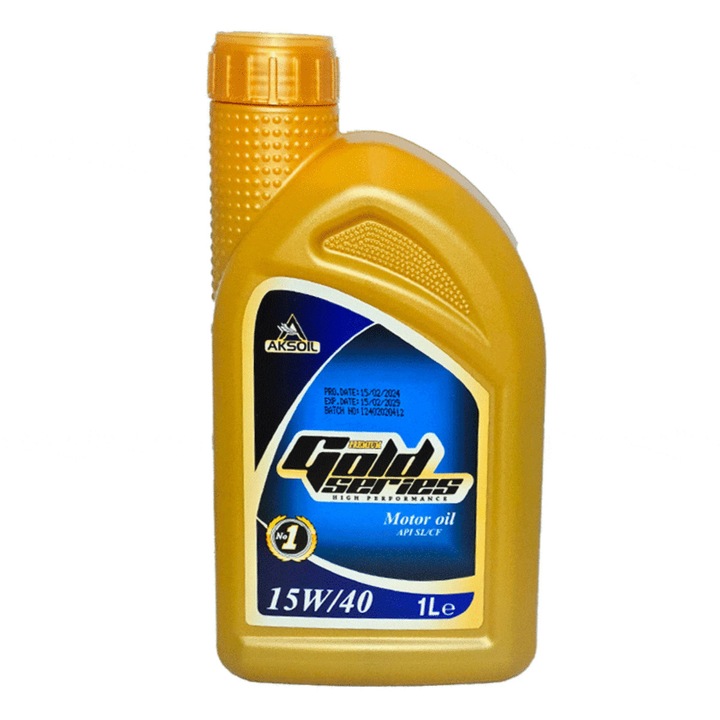 Моторно масло Aksoil Gold series, 15W40, 1л