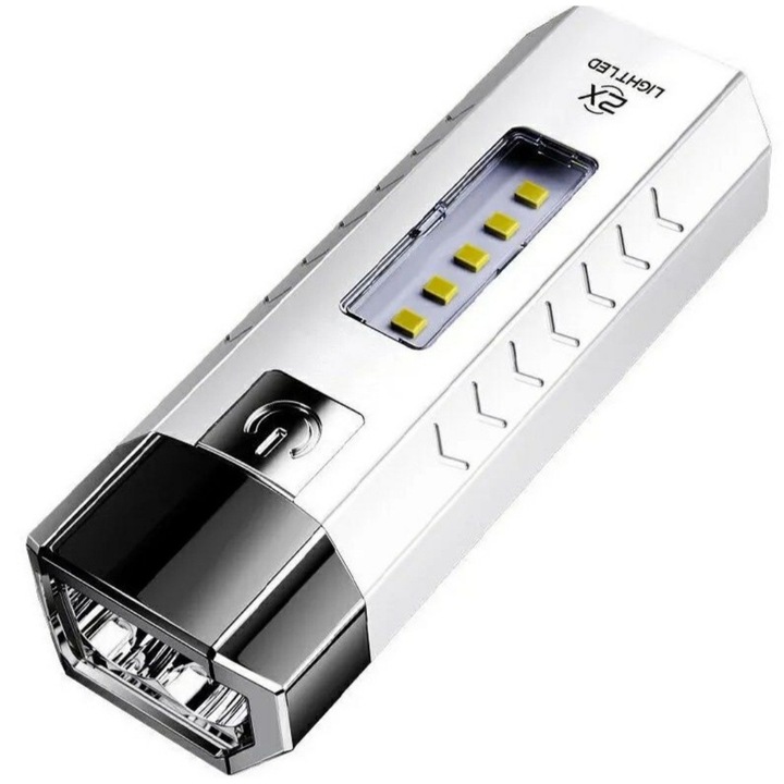 Фенер, USB, LED, Акумулаторен, Ръчен