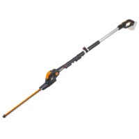 Foarfeca electrica pe acumulator pentru tuns gard viu la inaltime WORX WG252E.9, 20 V, lungime lama 45 cm, diametru maxim taiere 16 mm, maner extensibil, inaltime taiere pana la 3.8 m, fara acumulator si incarcator in setul de livrare