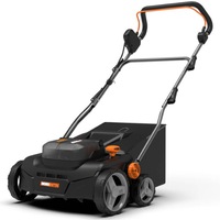 Scarificator/aerator electric pe acumulator WORX WG855E.9, 20V, latime lucru 36 cm, 3 trepte de scarificare, sac colector 40 L, functie de aerare + scarificare, fara acumulator si incarcator in setul de livrare