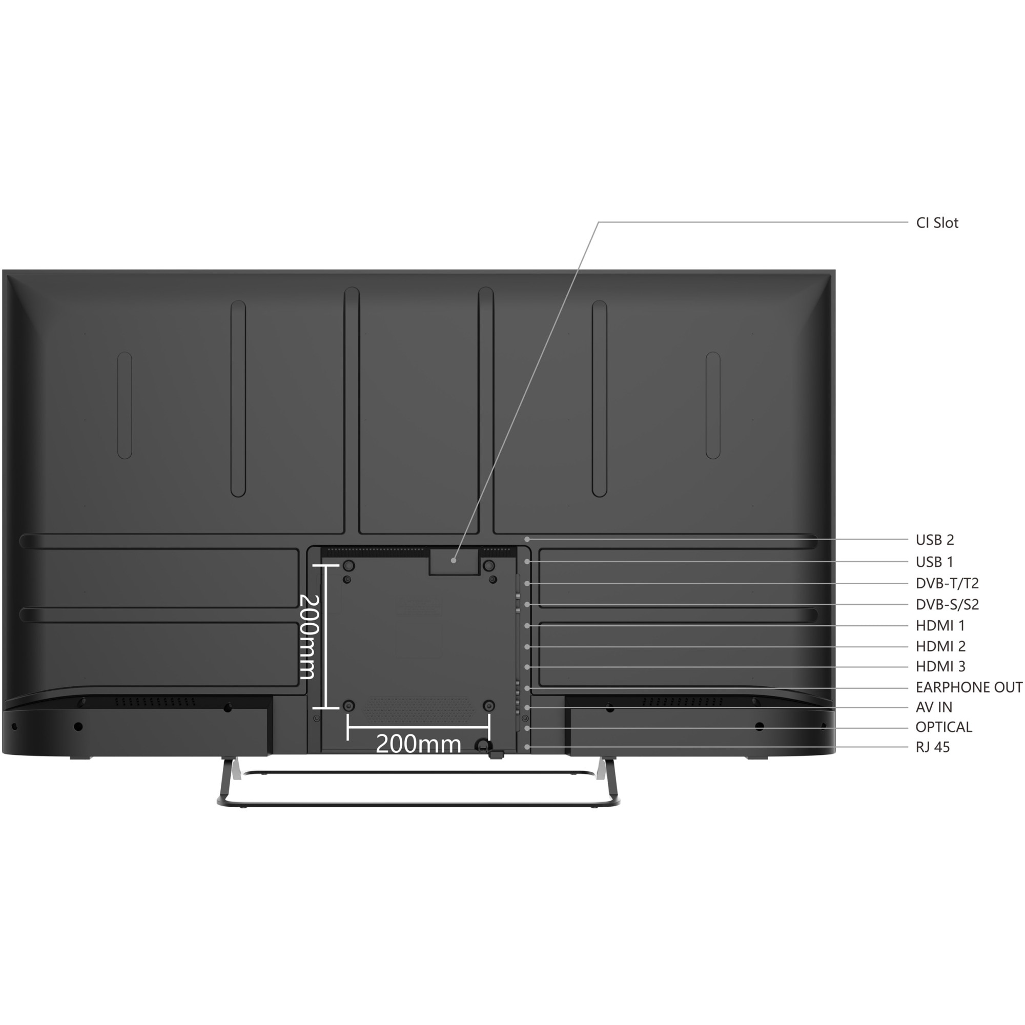 Televizor SmartTech LED 50UW02V, 126 cm, Smart WebOS, 4K Ultra HD, Clasa E