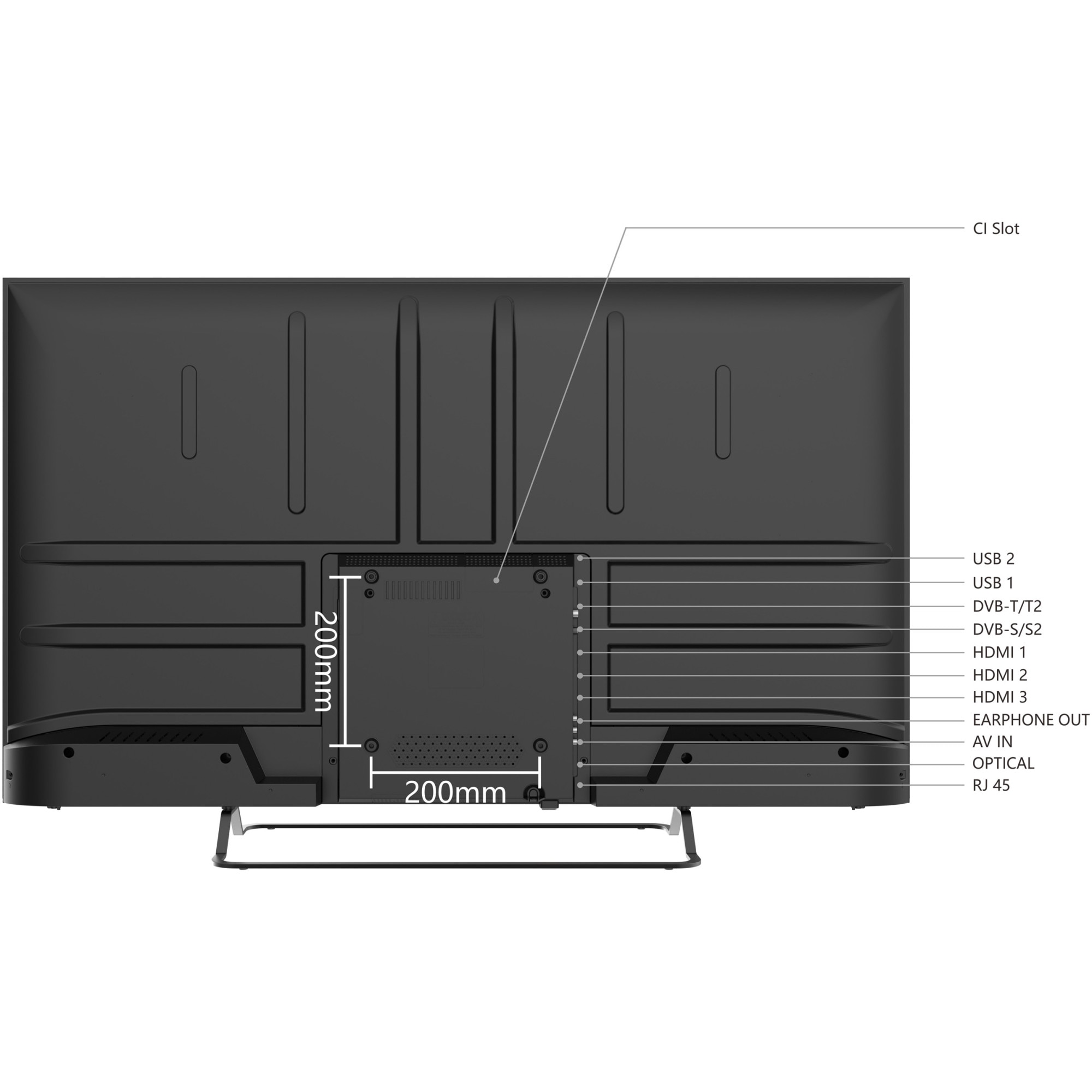 Televizor SmartTech LED 43UW02V, 108 cm, Smart WebOS, 4K Ultra HD, Clasa F