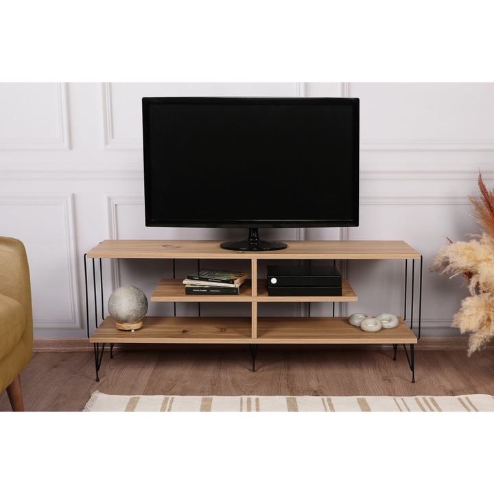 Шкаф за телевизор Eze, 120x44,5x30 см, дъб