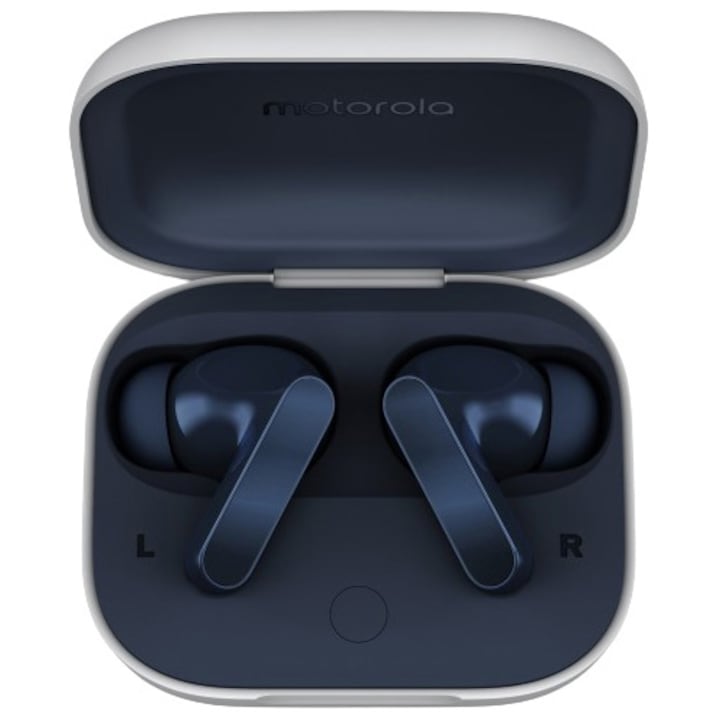 Слушалки In-Ear Motorola Moto Buds, True Wireless, Bluetooth, Dolby Atmos, ANC, Starlight Blue