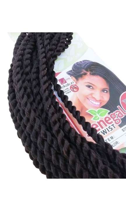 Extensie de par afro, Motown Tress, Senegal Twist 1/33 negru-maro, 1 pachet
