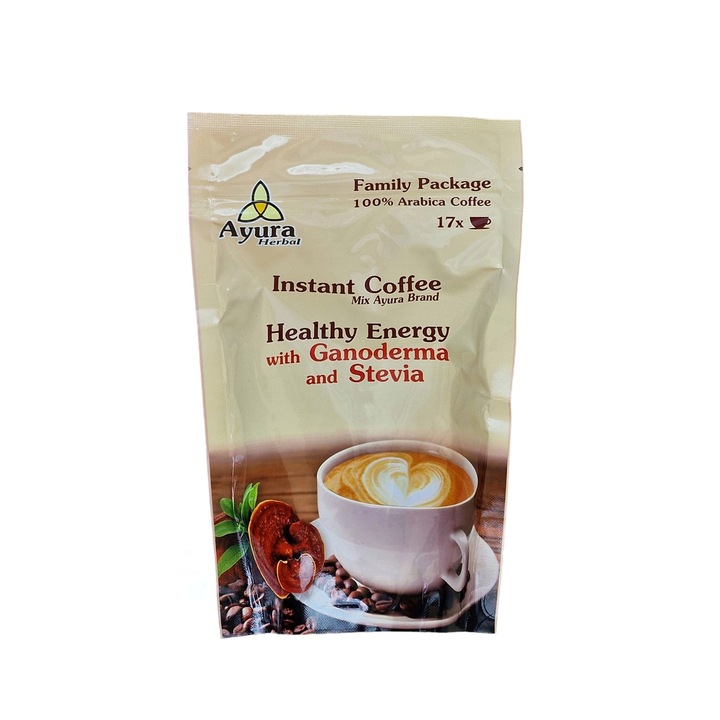 Cafea instant cu ganoderma si stevie Ayura Herbal 250g