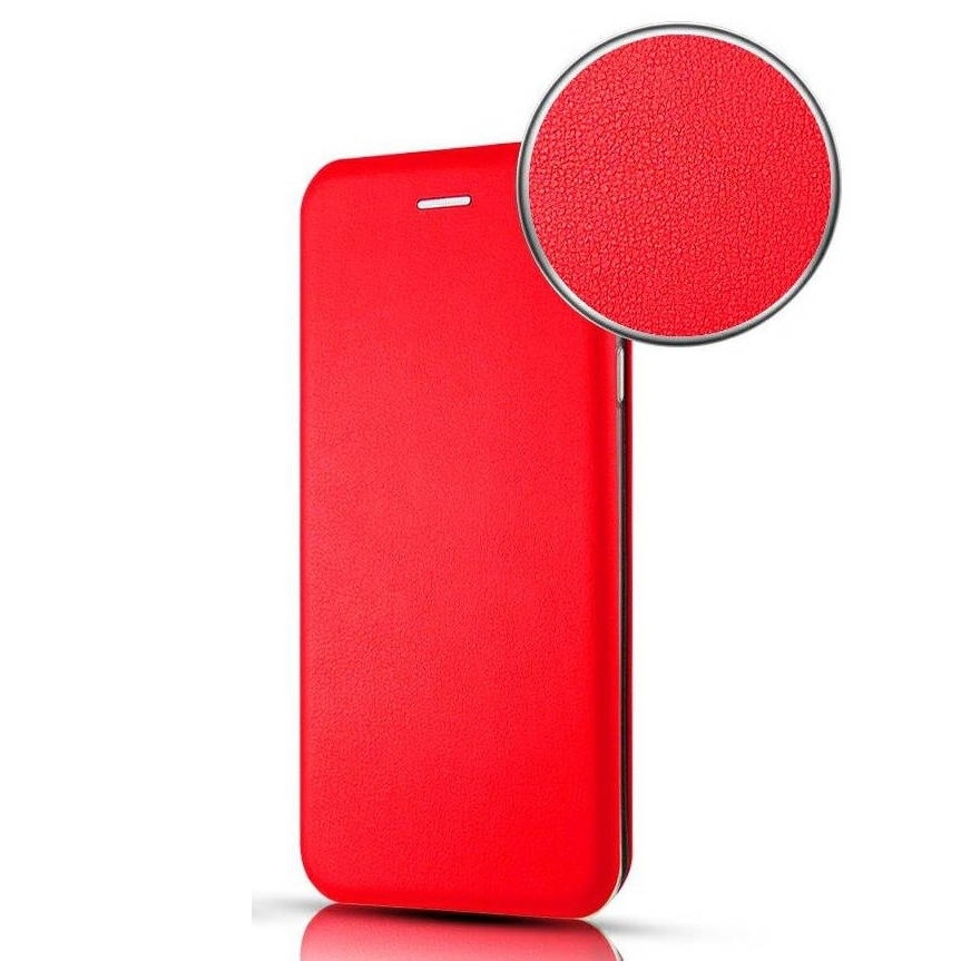 Husa pentru Samsung Galaxy A56, Tip carte DaDen®, Suport card, Functie de Stand si Inchidere Magnetica, Protectie Sporita, Rosu