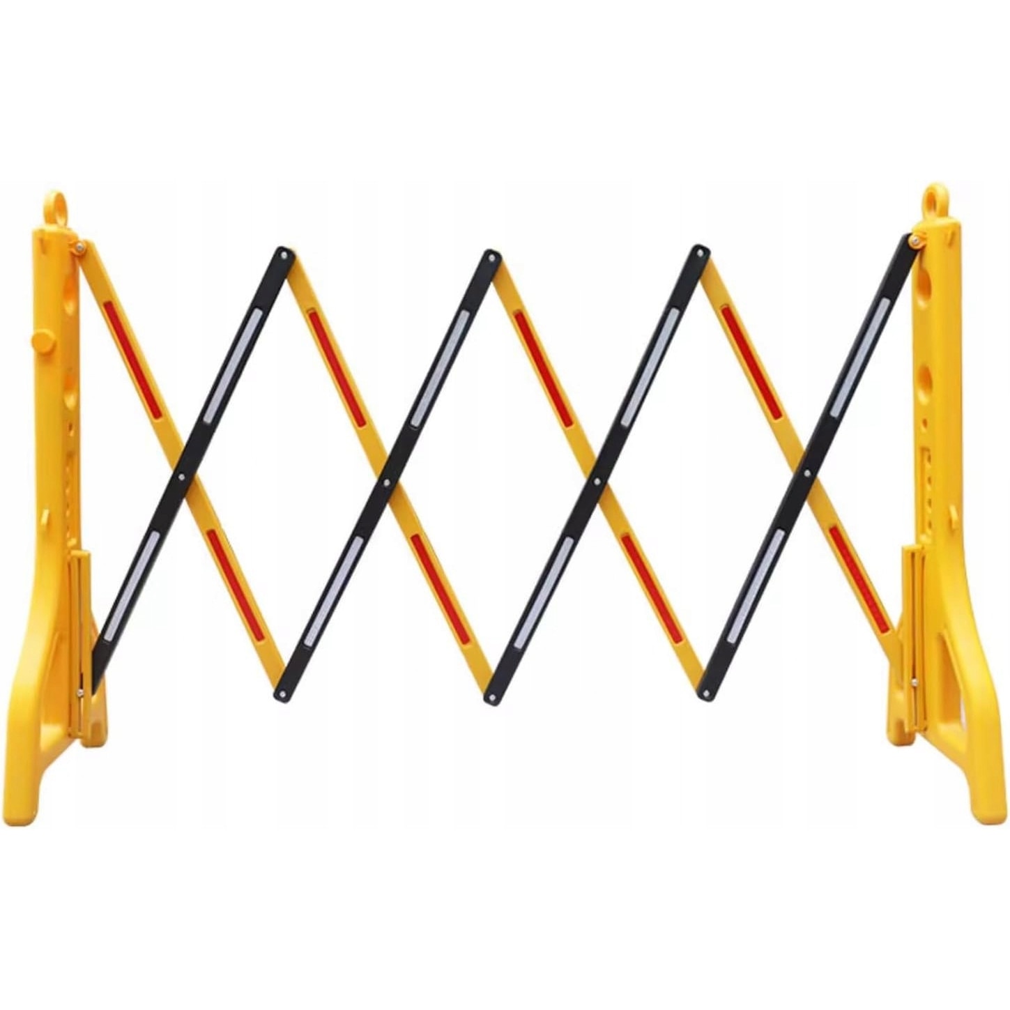 Bariera De Trafic Pliabila, Cu Benzi Reflectorizante, Cu Structura