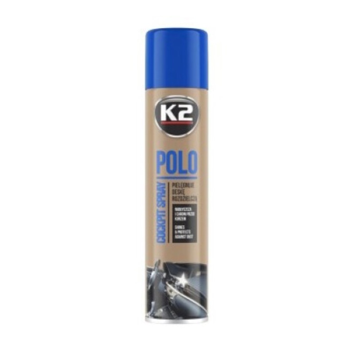 Polo K2 műszerfali szilikon spray, 300ml, Levendula