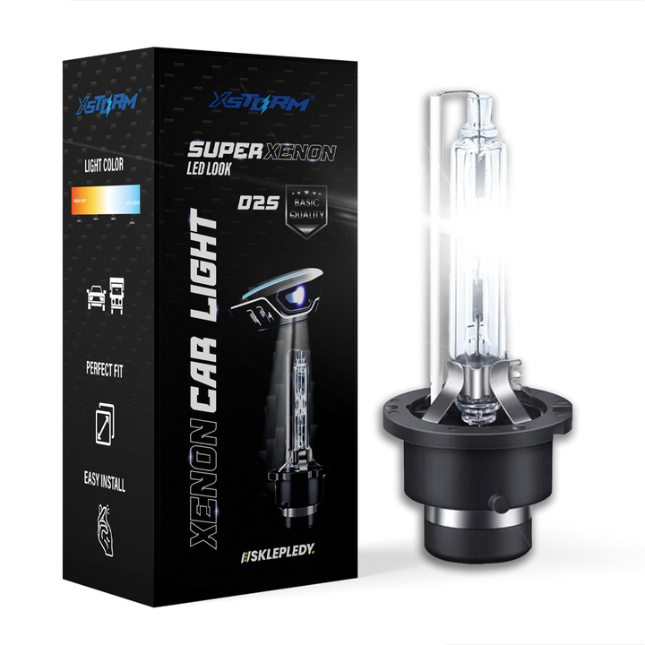 Led izzó, Xstorm, D2s izzószálas, 6000k, Xenon, hideg fehér