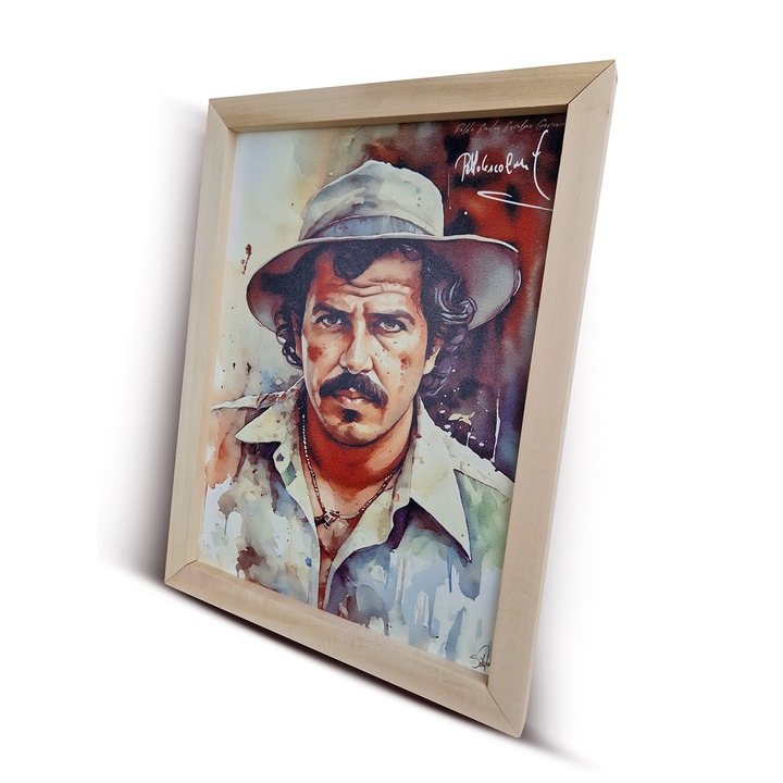 Картина с Пабло Ескобар, 30 см x 40 см