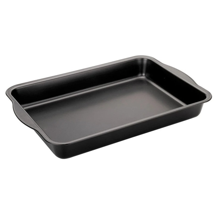 Tava copt Ibili-Moka, otel carbon, 40x27x5 cm, negru