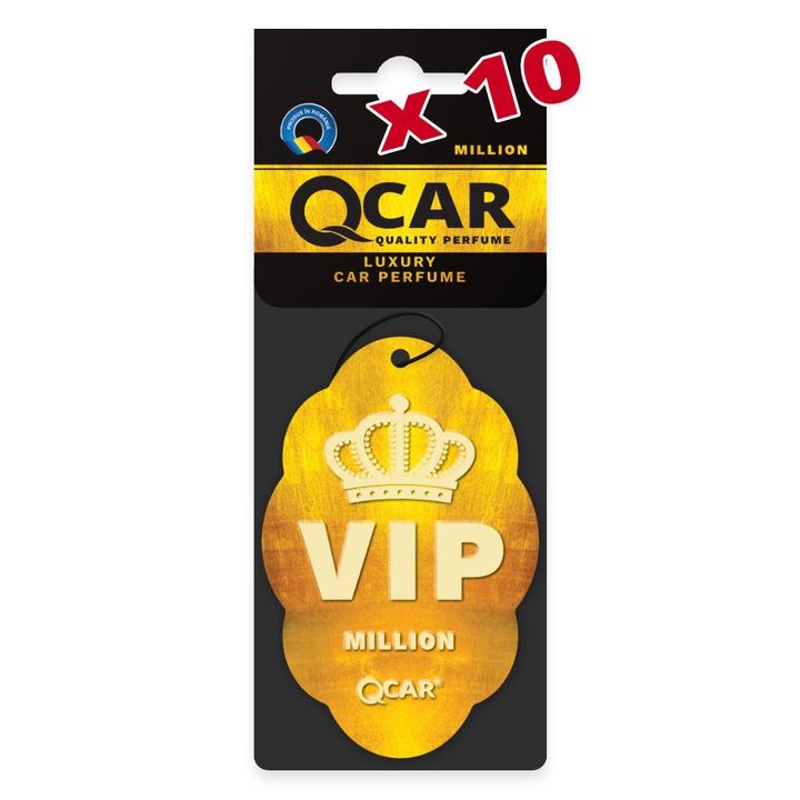 Pachet 10 Odorizante QCAR VIP Million