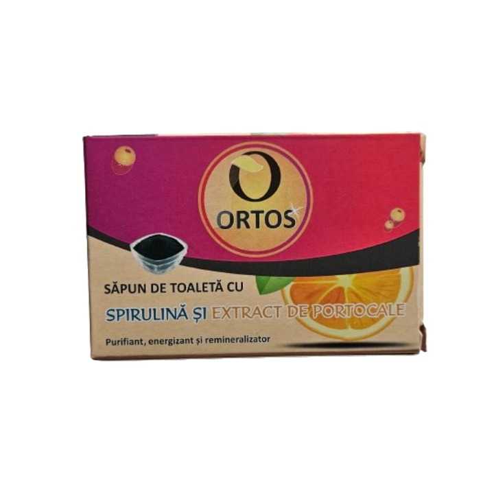 Тоалетен сапун със спирулина и екстракт от портокал Ortos 100гр
