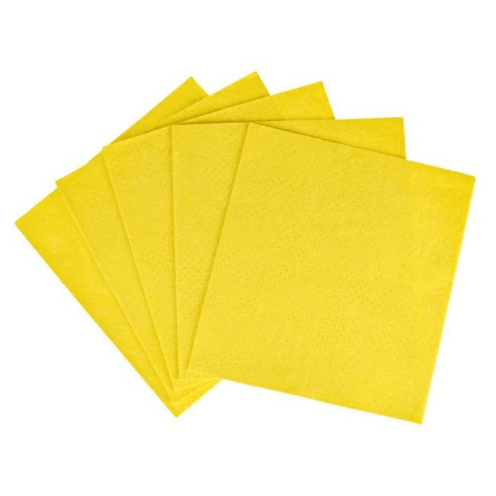 Lavete Galbene din Microfibre, 18x20cm, 5buc