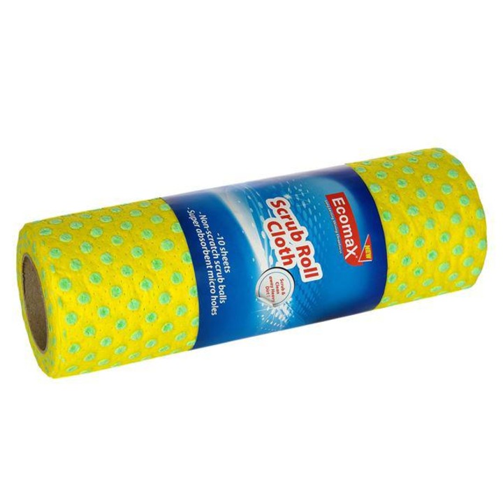 Lavete Scrub in Rol cu Bile Reliefate 22x25 cm - 10buc