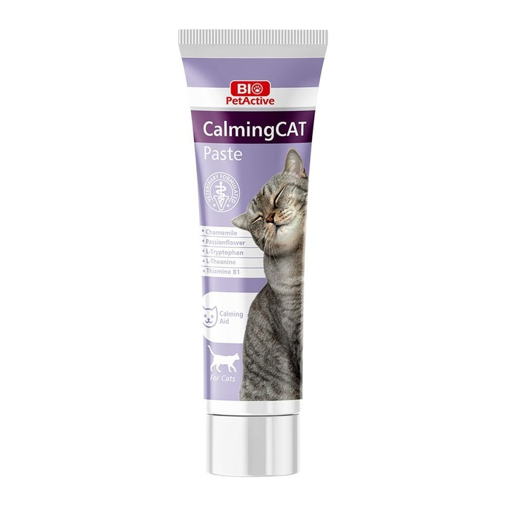 Хранителна добавка за котки Bio PetActive CalmingCat Paste, 100 мл