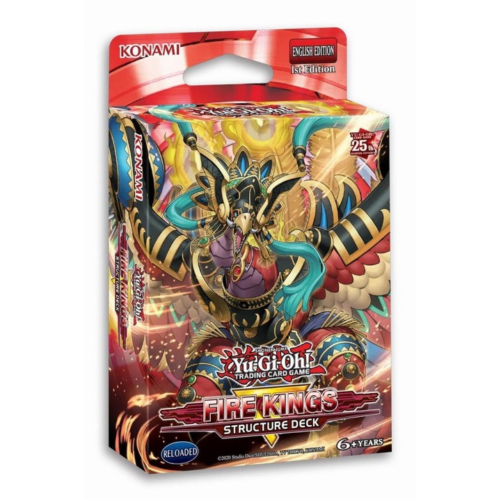 Yu-Gi-Oh!, Konami, Fire Kings Felújított játékkártya, többszínű, angol nyelvű