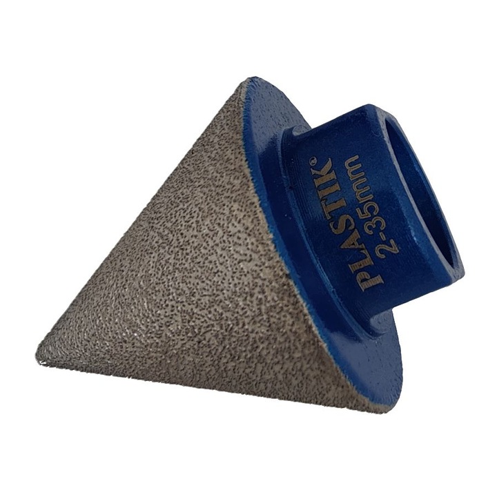 Freza conica diamantata pentru rectificari in placi ceramice, piatra, 2-35 mm