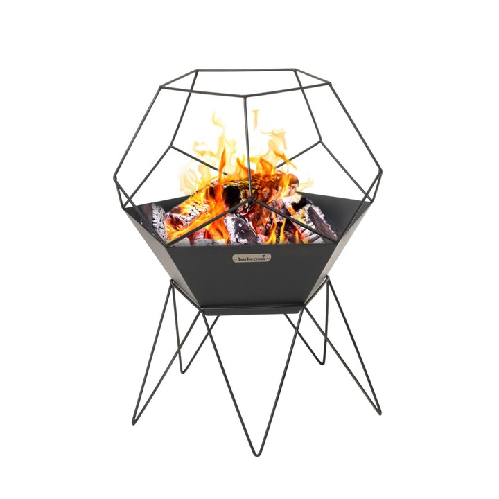 Barbecook BC-WOO-6013 Cos de foc Jura, tabla de otel vopsita, 60x60x75cm
