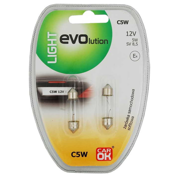 Комплект 2 автомобилни крушки C5W, Profast, 5W