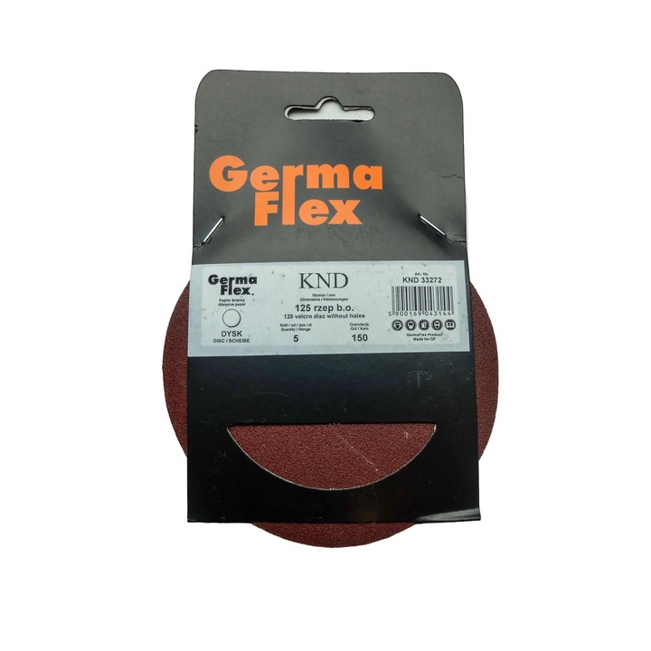 Set 5 discuri abrazive cu scai, Germa Flex, granulatie 150, 125mm
