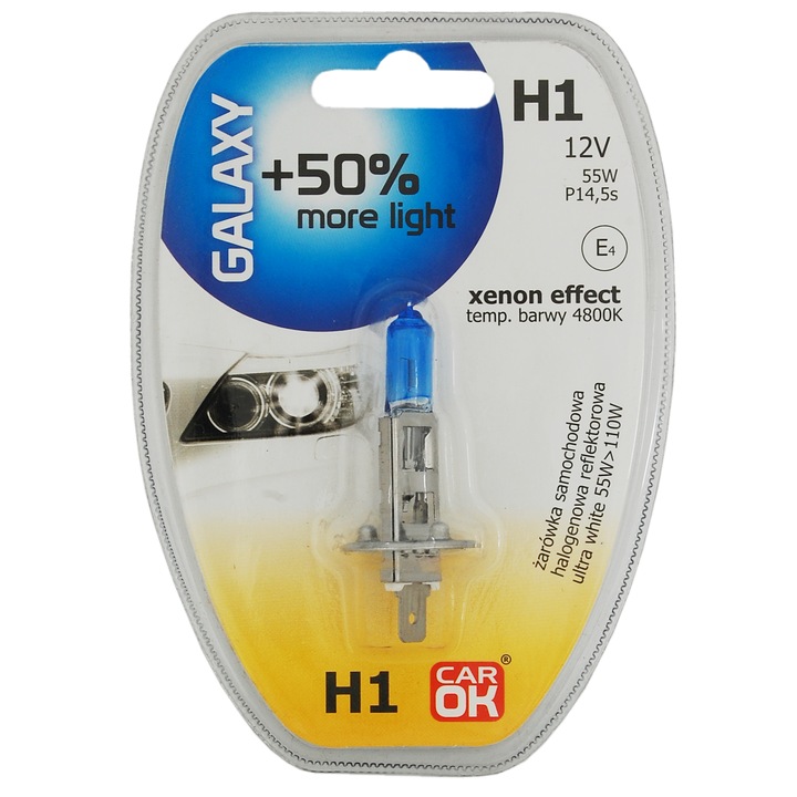 Автомобилна крушка Profast H1 12V Galaxy, Син