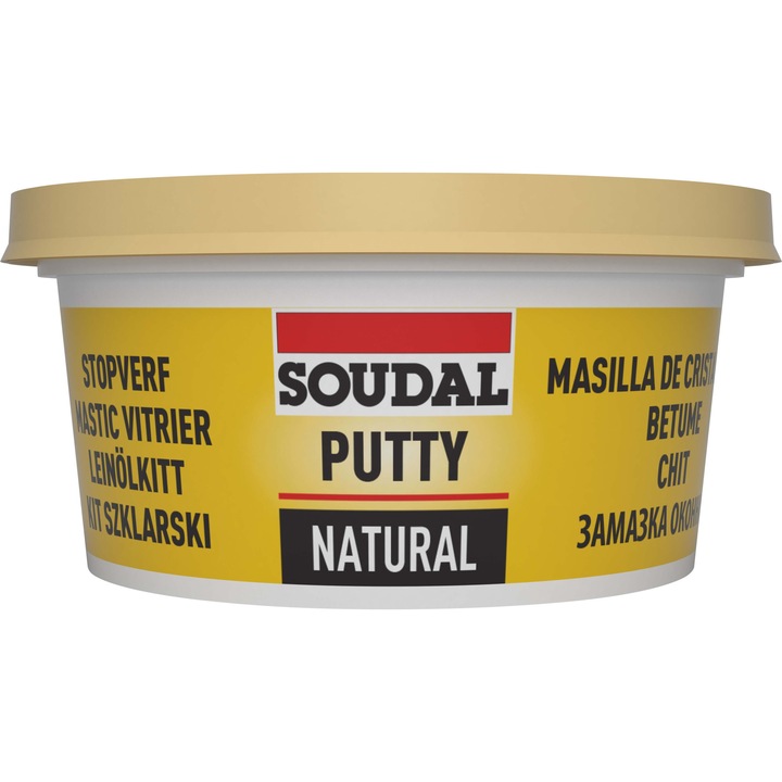 Chit pentru vitrarea ferestrelor din lemn, Soudal, 0.5 kg
