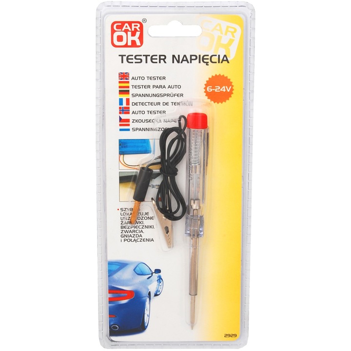 Tester de tensiune Profast, 12-24V, indicator LED