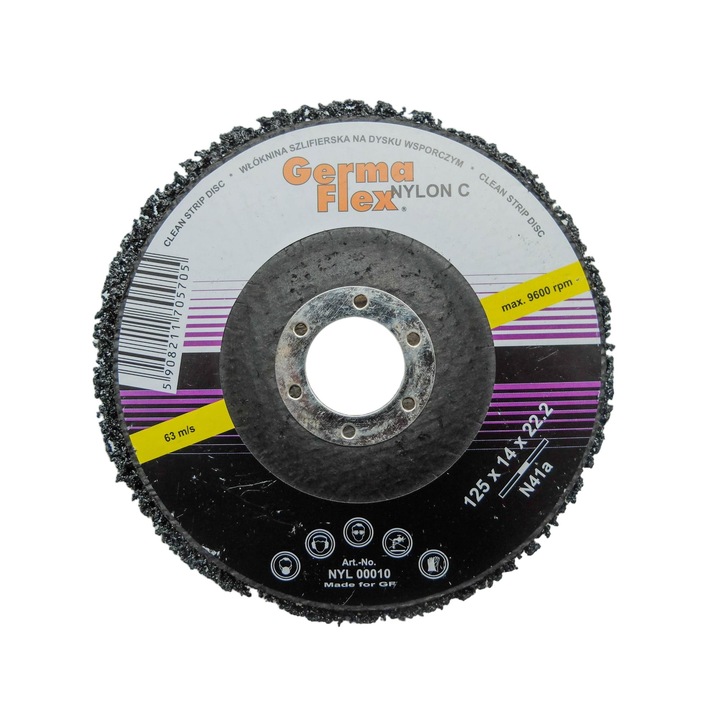 Disc abraziv, Germa Flex, Nylon, 125x14x22.2mm