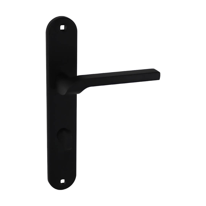 Maner usa interioara KUCHINOX Luga II, negru mat, aluminiu, 127x240x40mm