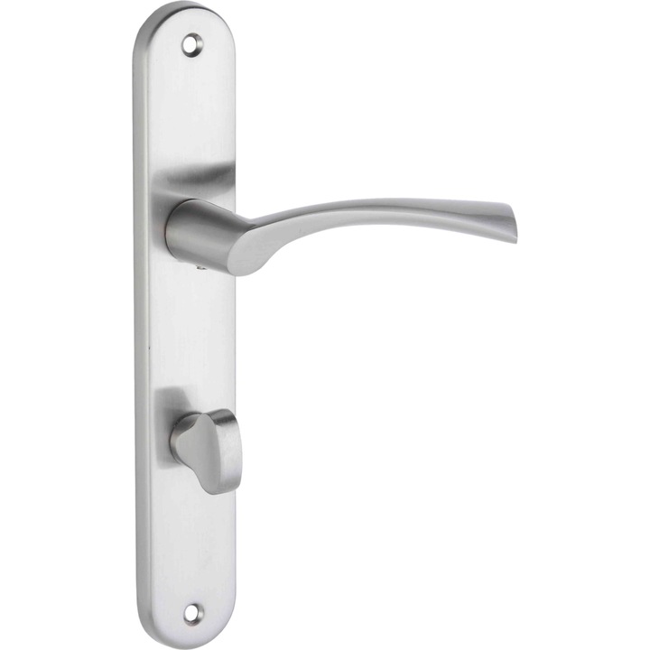 Maner usa interior KUCHINOX Noa, distanta 72mm, satina, 120x222mm